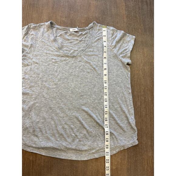 VINCE Heather Gray V Neck Tee T-Shirt Top Women size XS - Picture 7 of 8